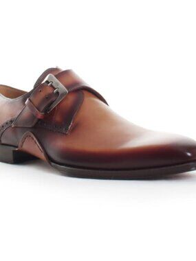 Mezlan Men's Monk Strap Leather Dress Shoes - Size 10.5
